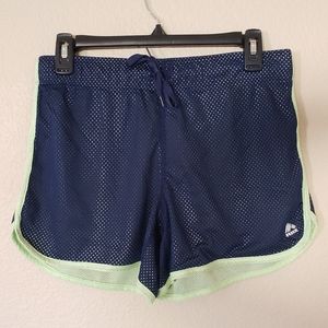 Reebok Running Shorts Mesh Drawstring Elastic Wais